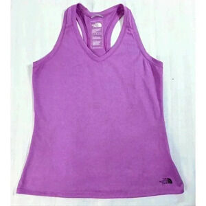 The North Face Womens Purple Cotton Blend  Basic Tank Scoop‎ Neck Size Medium